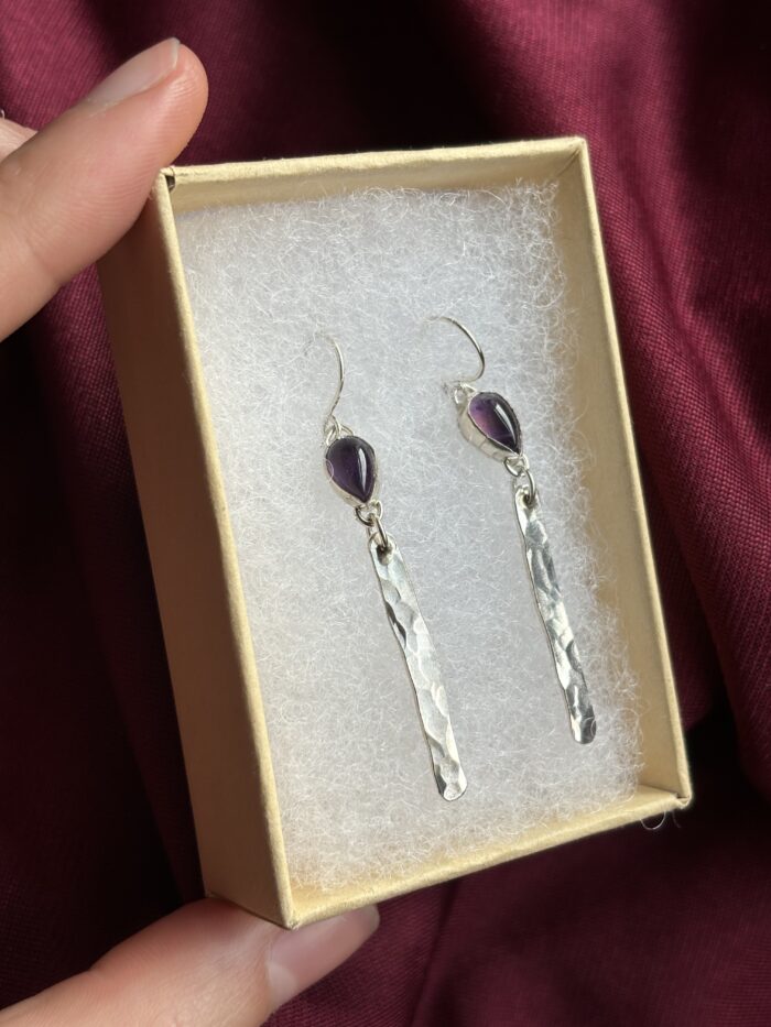 Pendientes Therasia amatista - Imagen 3