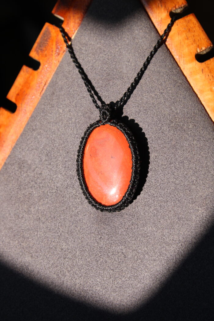 "Simple" Jaspe rojo grande - Imagen 2